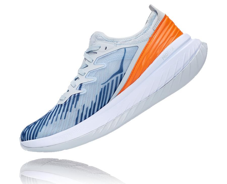 Hoka One One Carbon X-Spe Löparskor Herr - Vita/Blå - THIAO-0947